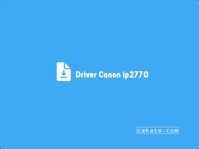Driver Canon ip2770